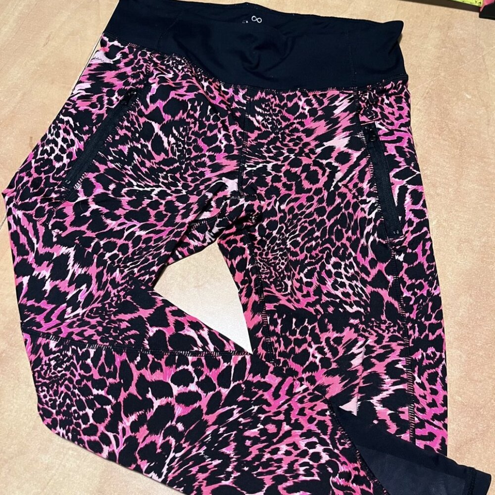 Pink and Black Patterned Leggings